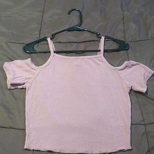 Dropped sleeve tank top